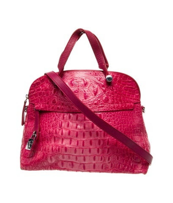 Furla Crocodile Top Handle Bag