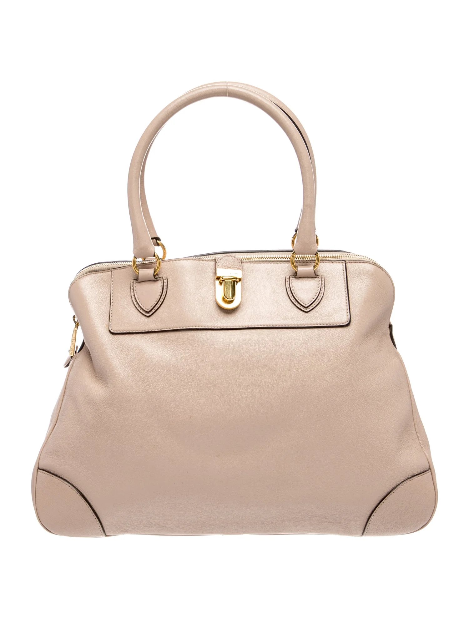 Leather Top Handle Bag