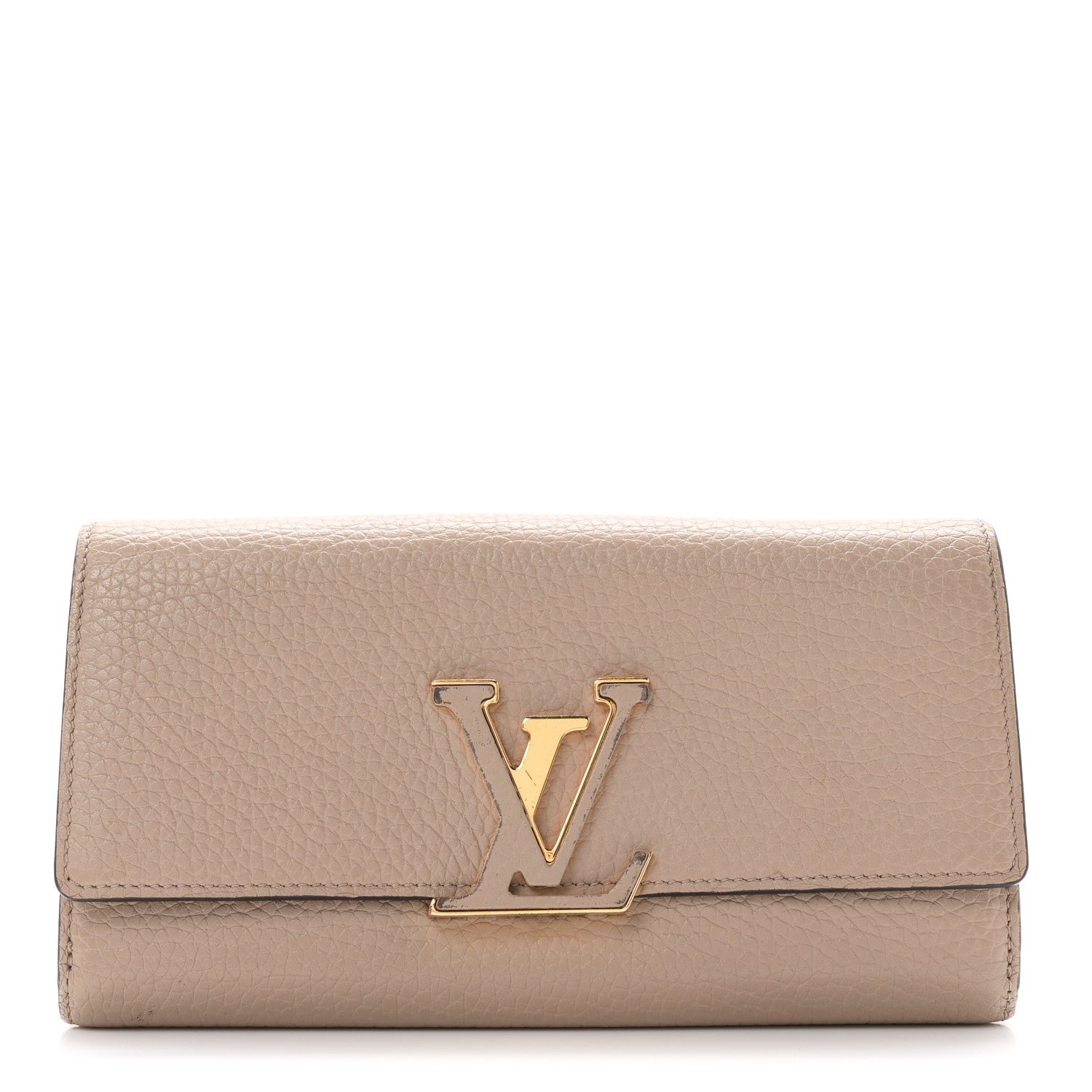 Louis Vuitton Taurillon Capucines Wallet Galet