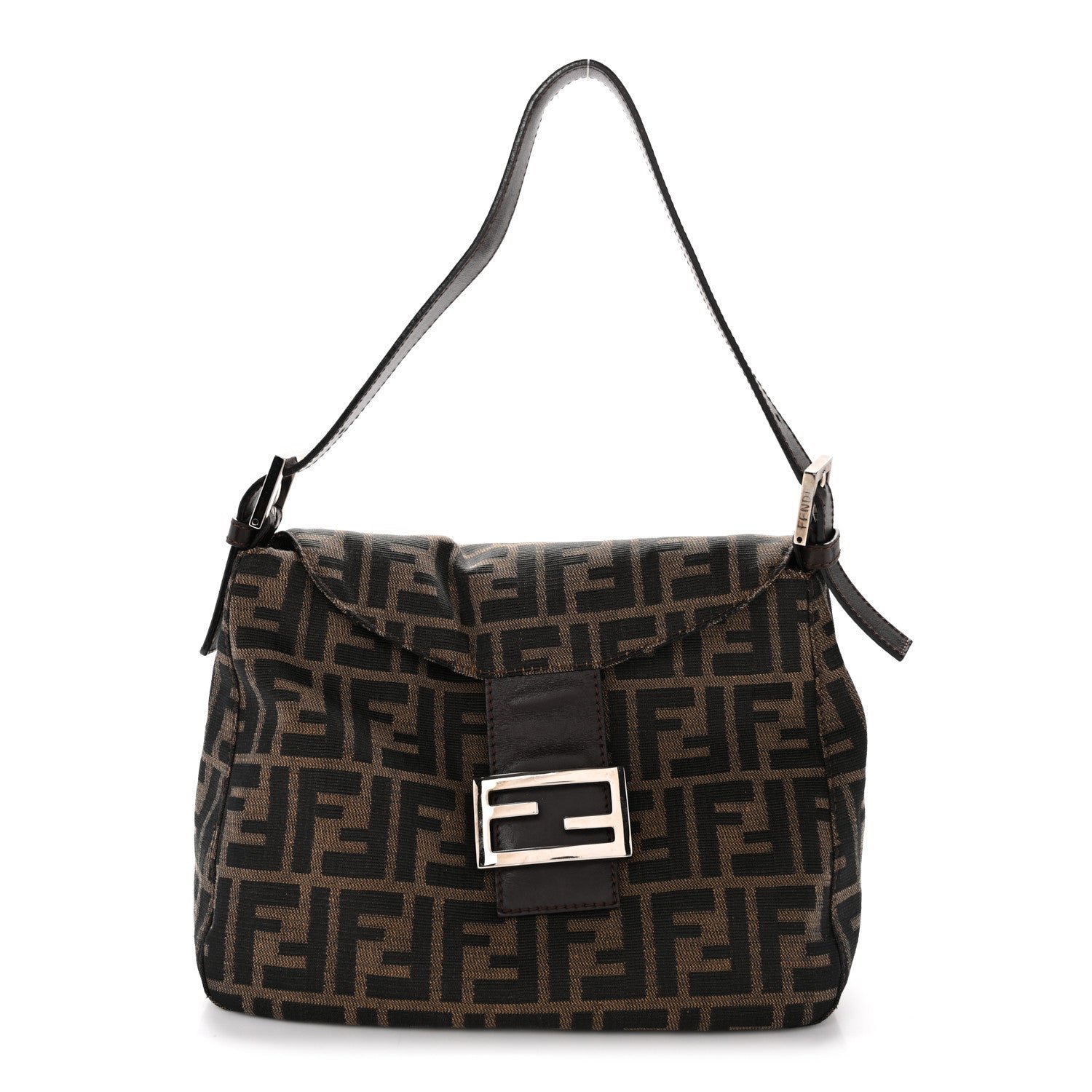 Fendi Zucca Shoulder Bag Tobacco