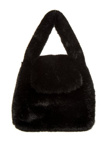 Blumarine Faux Fur Top Handle Bag