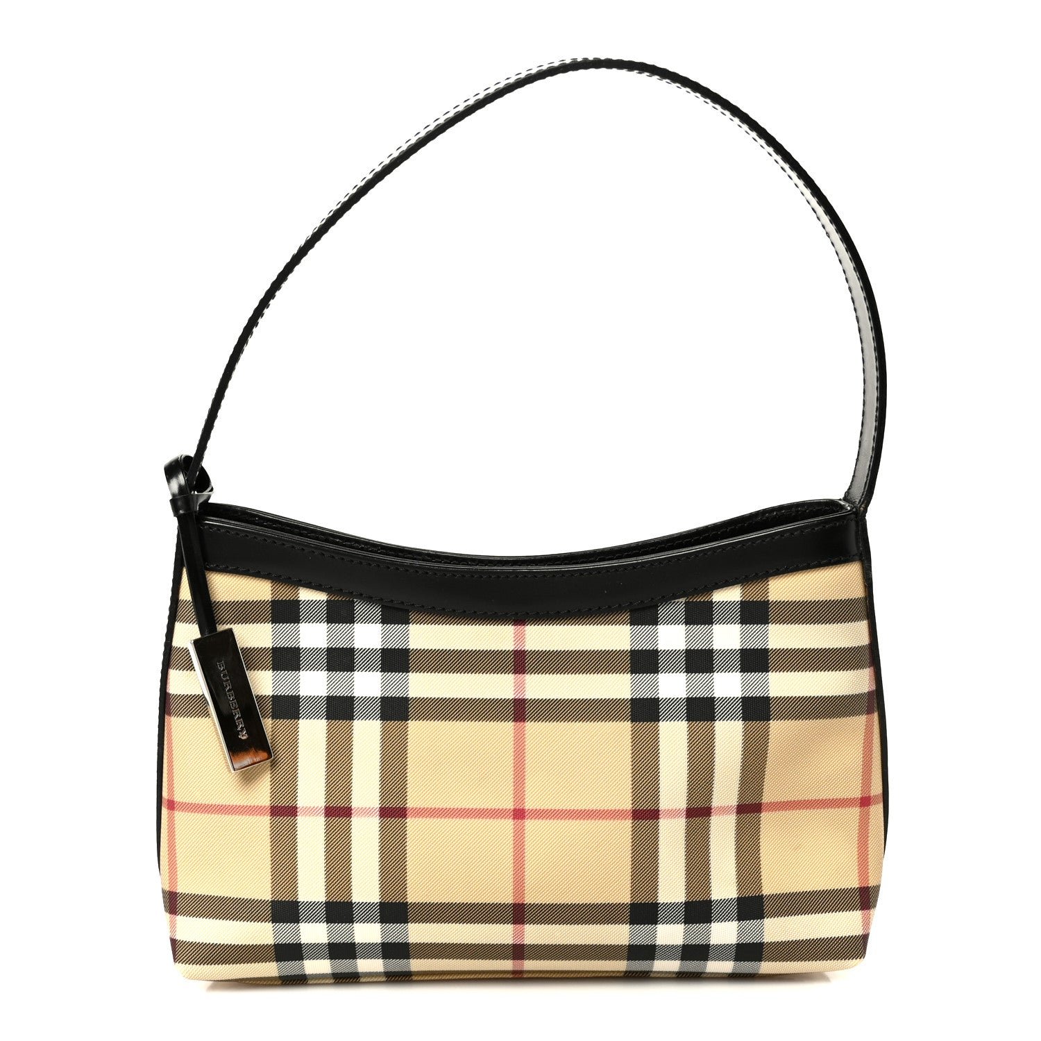 Burberry Vintage Check Shoulder Bag Black