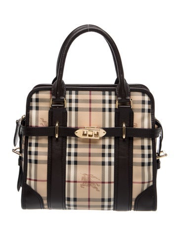 Haymarket Check Top Handle Bag