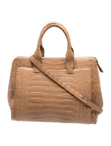 Crocodile Top Handle Bag
