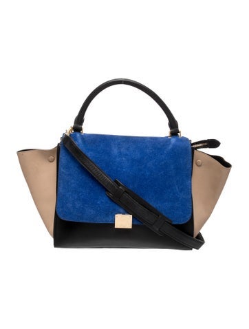 Celine Leather Top Handle Bag Medium