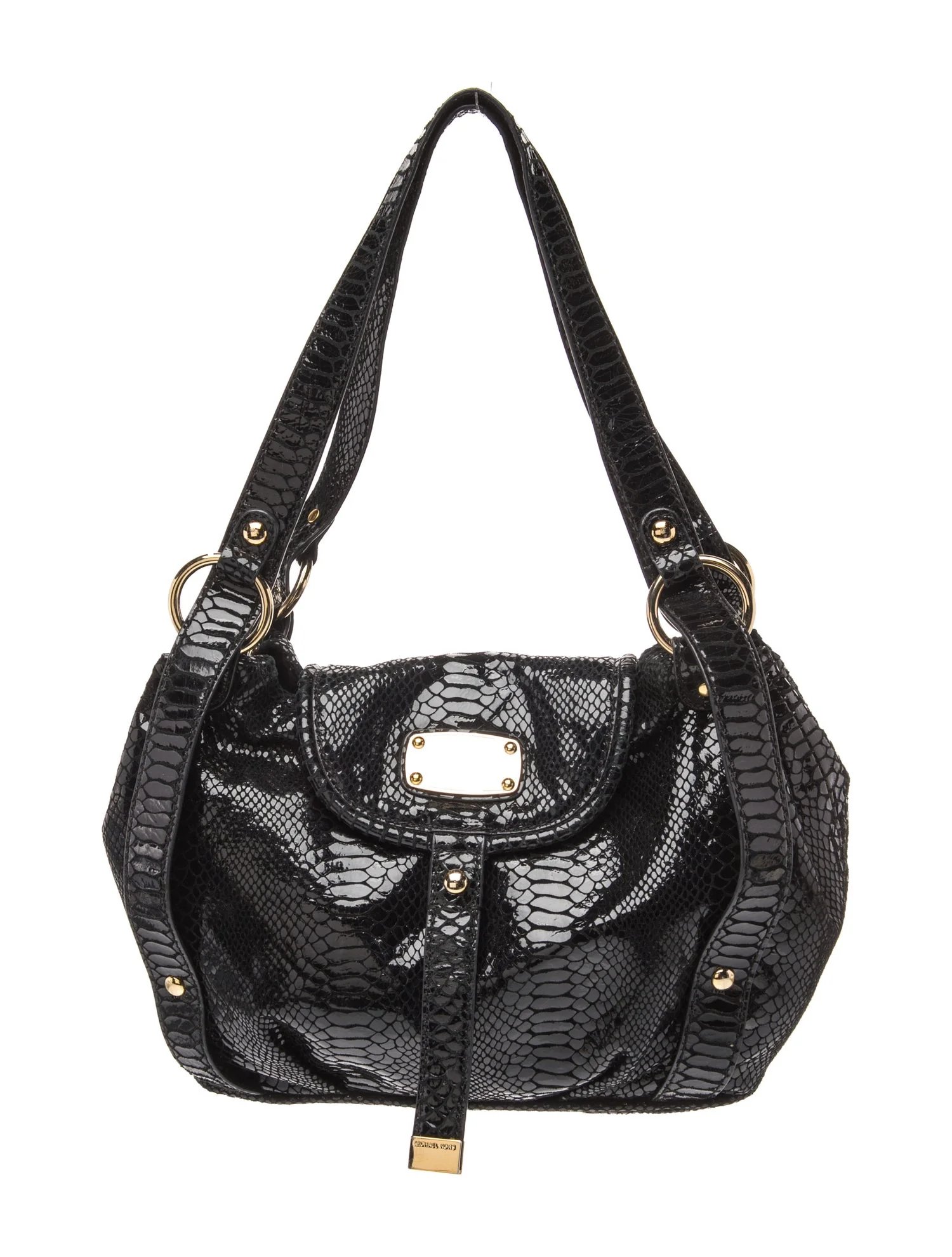 Embossed Leather Shoulder Bag