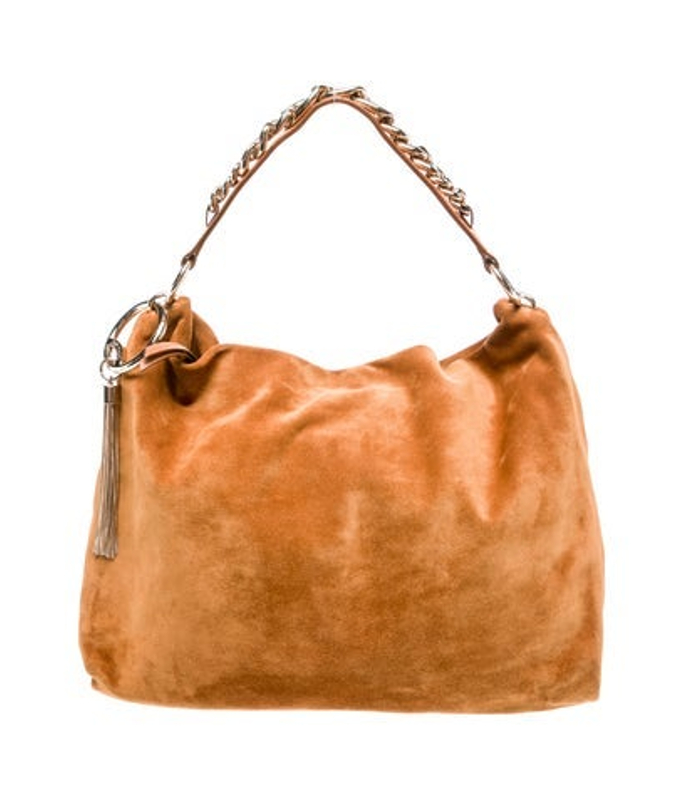 Jimmy Choo Choo Suede Shoulder Bag