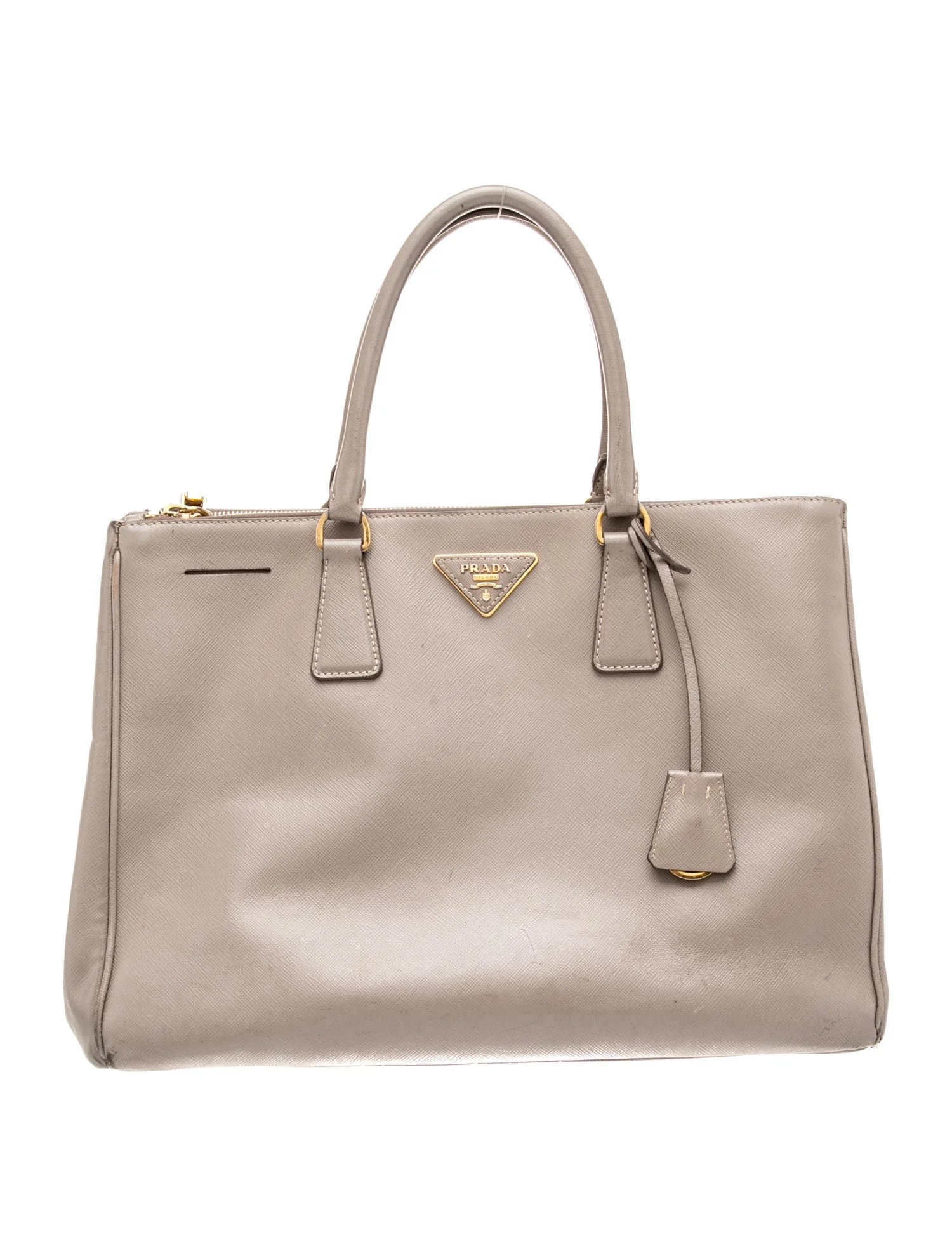Saffiano Lux Leather Galleria Double Zip Medium
