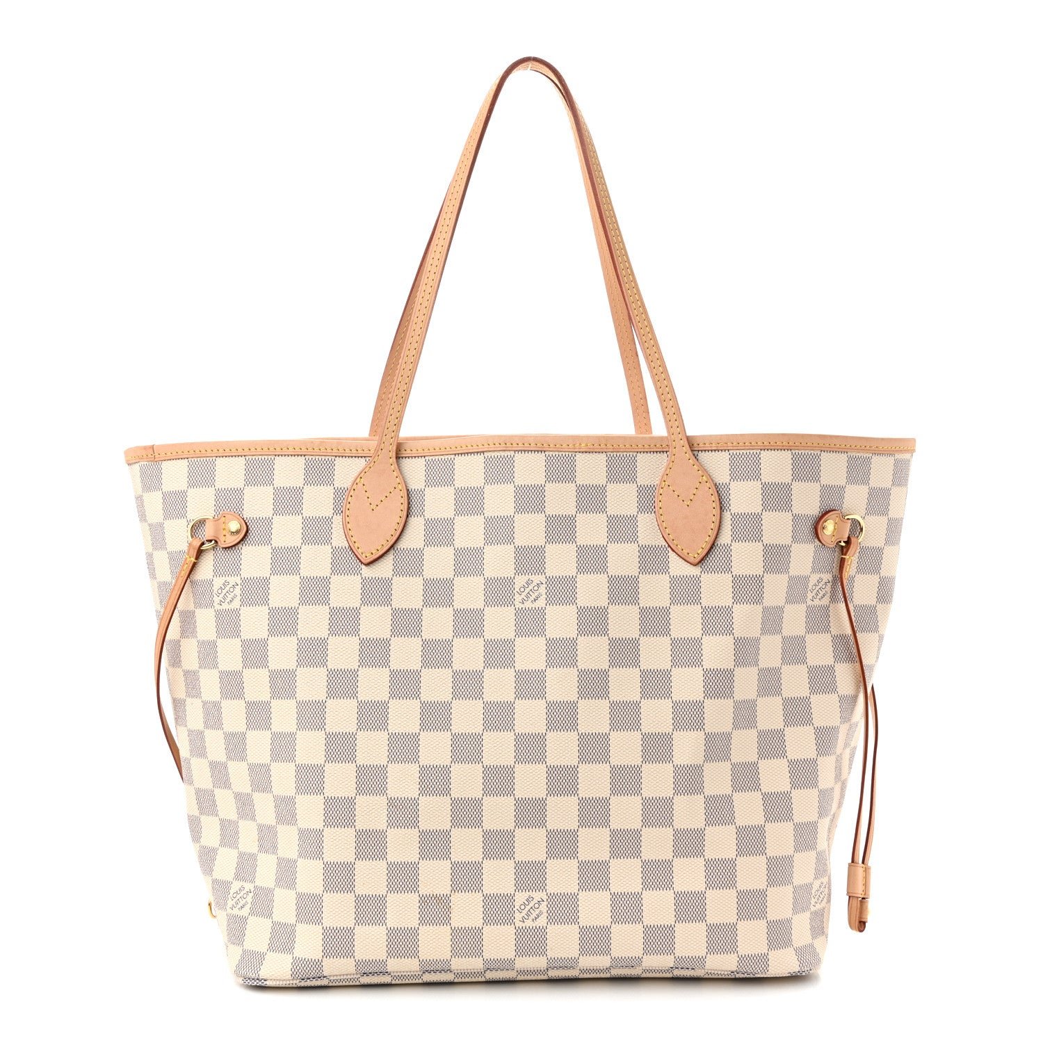 Louis Vuitton Damier Azur Neo Neverfull MM Rose Ballerine