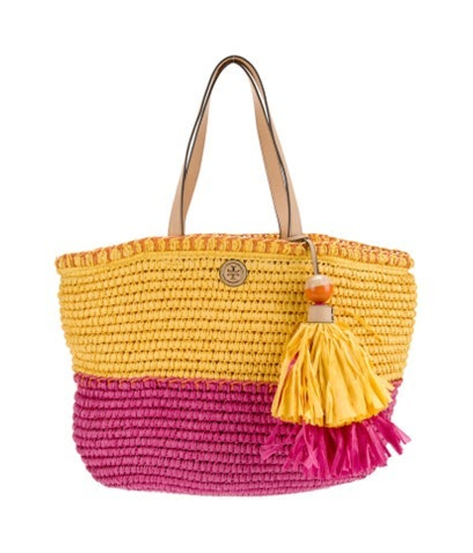 Tory Burch Burch Straw Tote