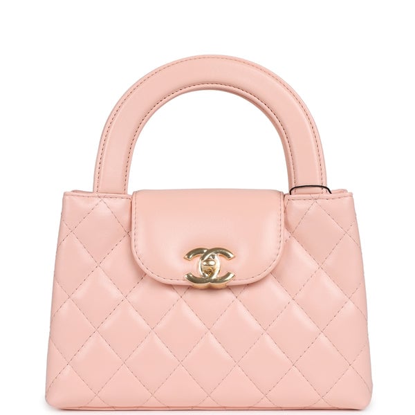 Chanel Small Kelly Shopper Pink Shiny Lambskin Gold Hardware