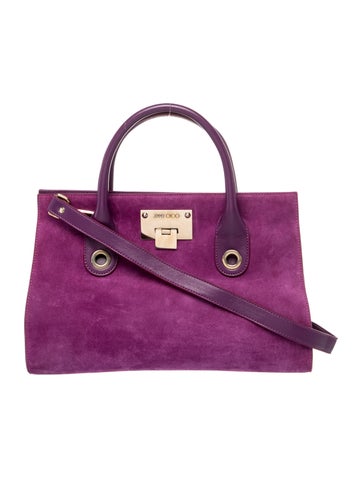 Suede Top Handle Bag