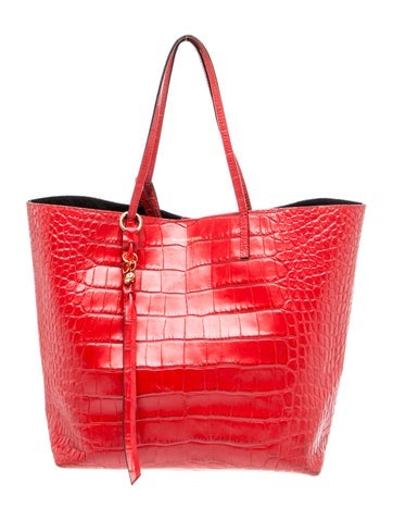 Embossed Leather Tote