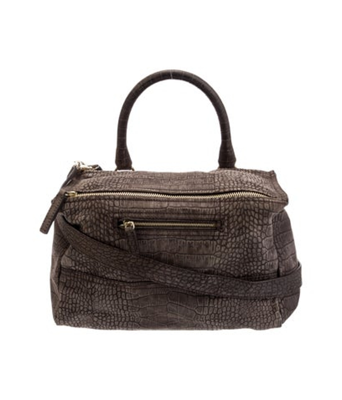 Givenchy Embossed Leather Shoulder Bag