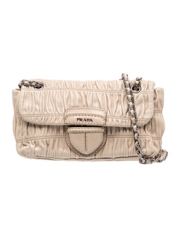 Nappa Gaufre Leather Nappa Gaufre Flap Crossbody Bag