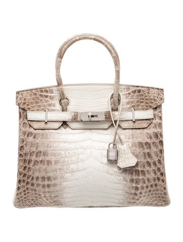 Matte Niloticus Crocodile 18K Diamond Himalayan Birkin 30