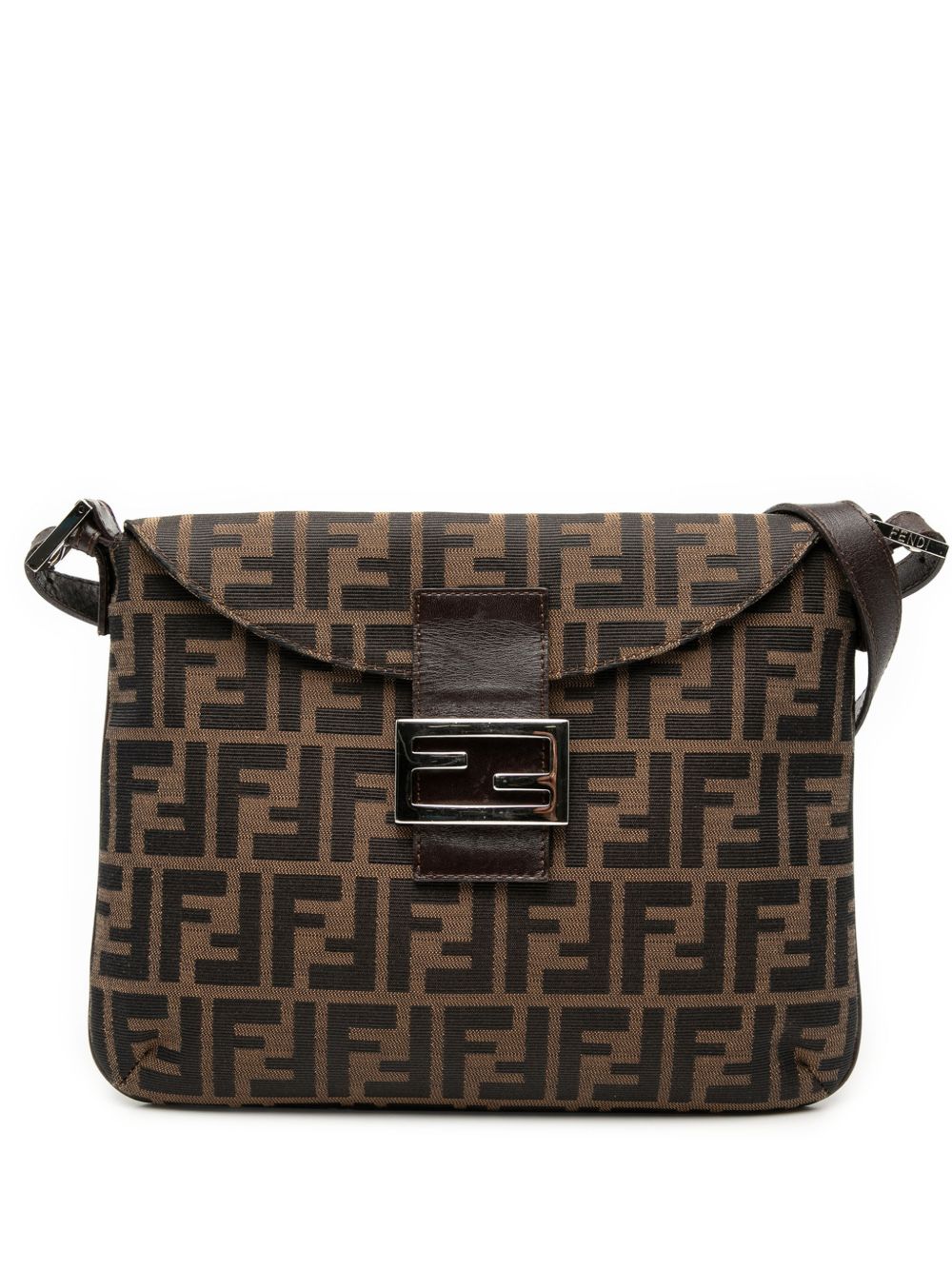 2000-2010 Zucca Canvas Double Flap shoulder bag