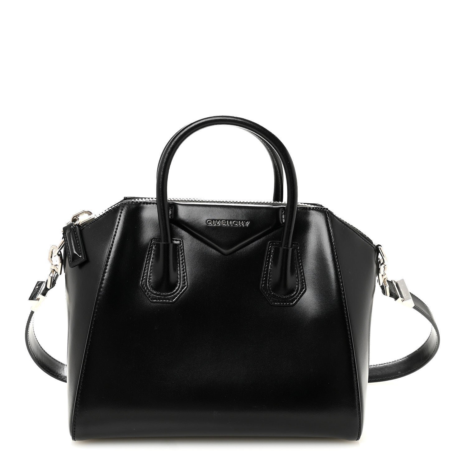 Givenchy Shiny Lord Calfskin Small Antigona Black