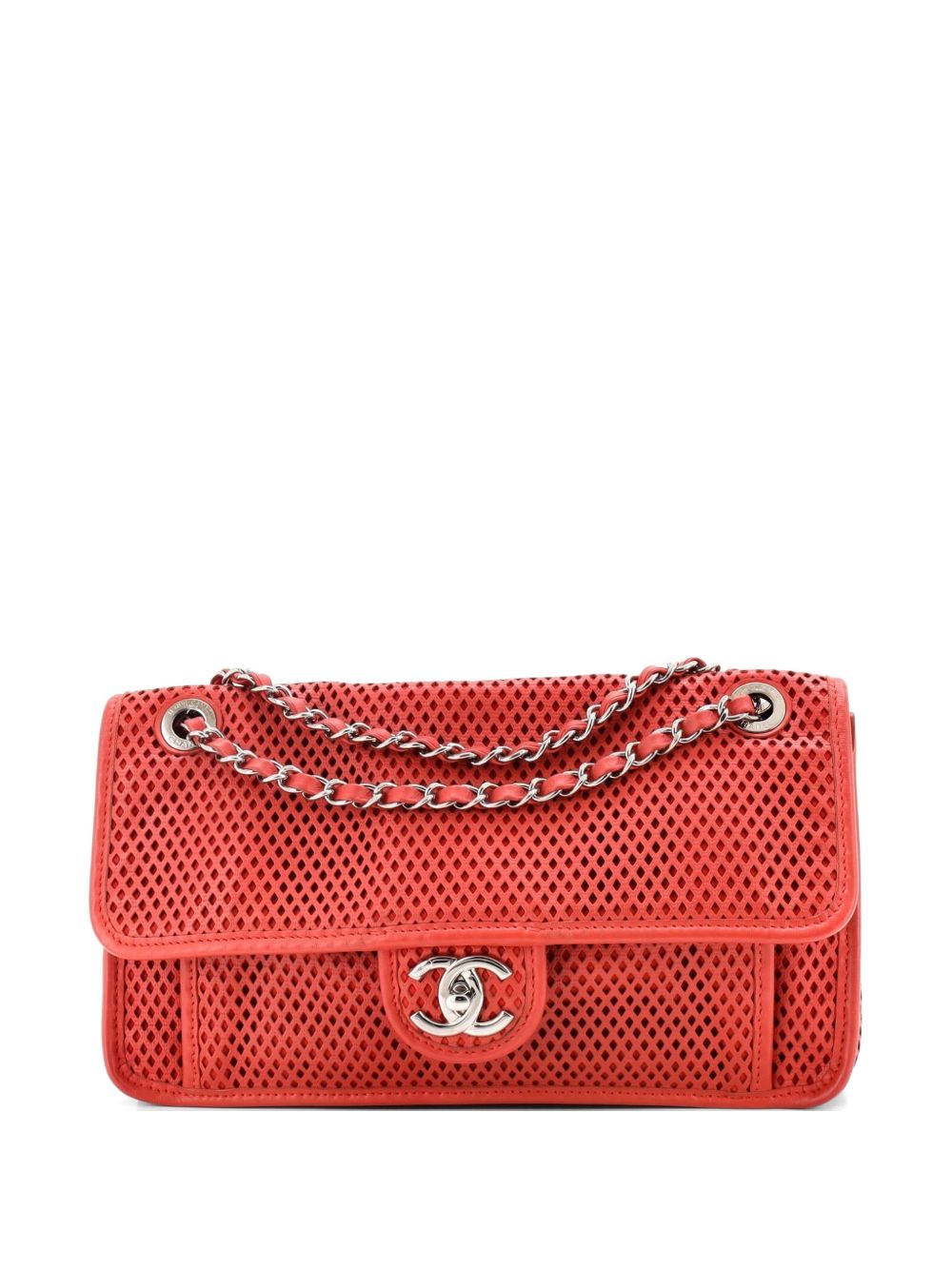 Up In The Air Flap Bag Perforated Leather Medium shoulder bag
