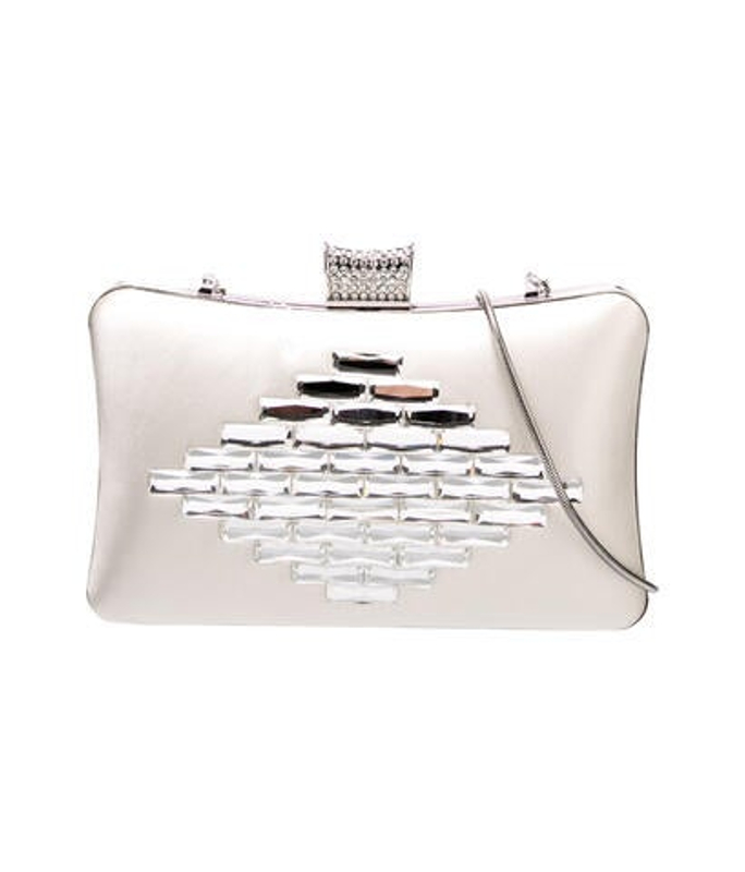 Badgley Mischka Mischka Satin Minaudiere