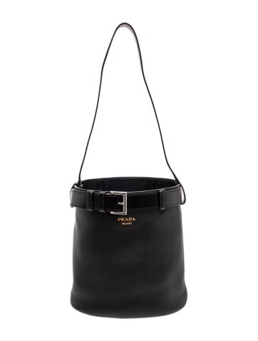 Leather Buckle Bag w/Belt