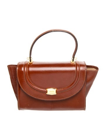 Leather Top Handle Bag