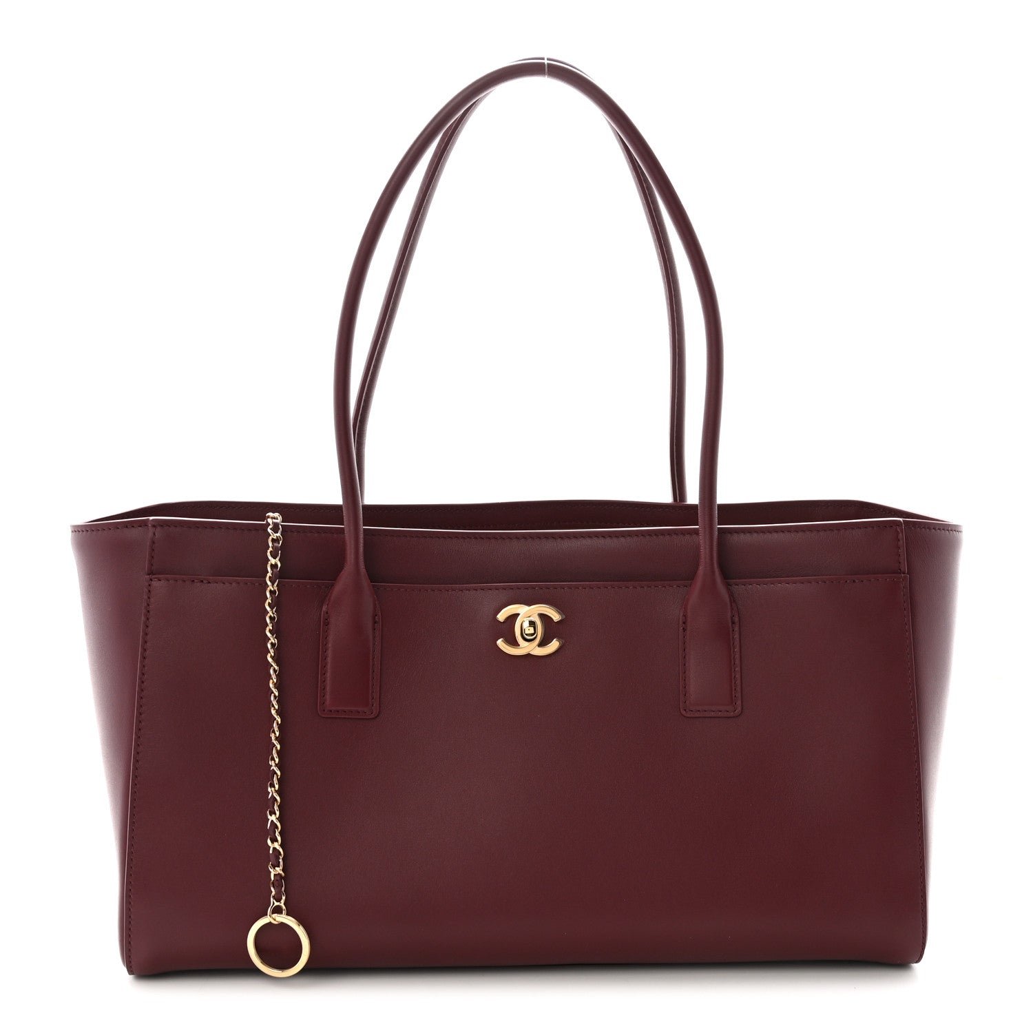 Chanel Calfskin Archetype Small Shopping Tote Dark Burgundy