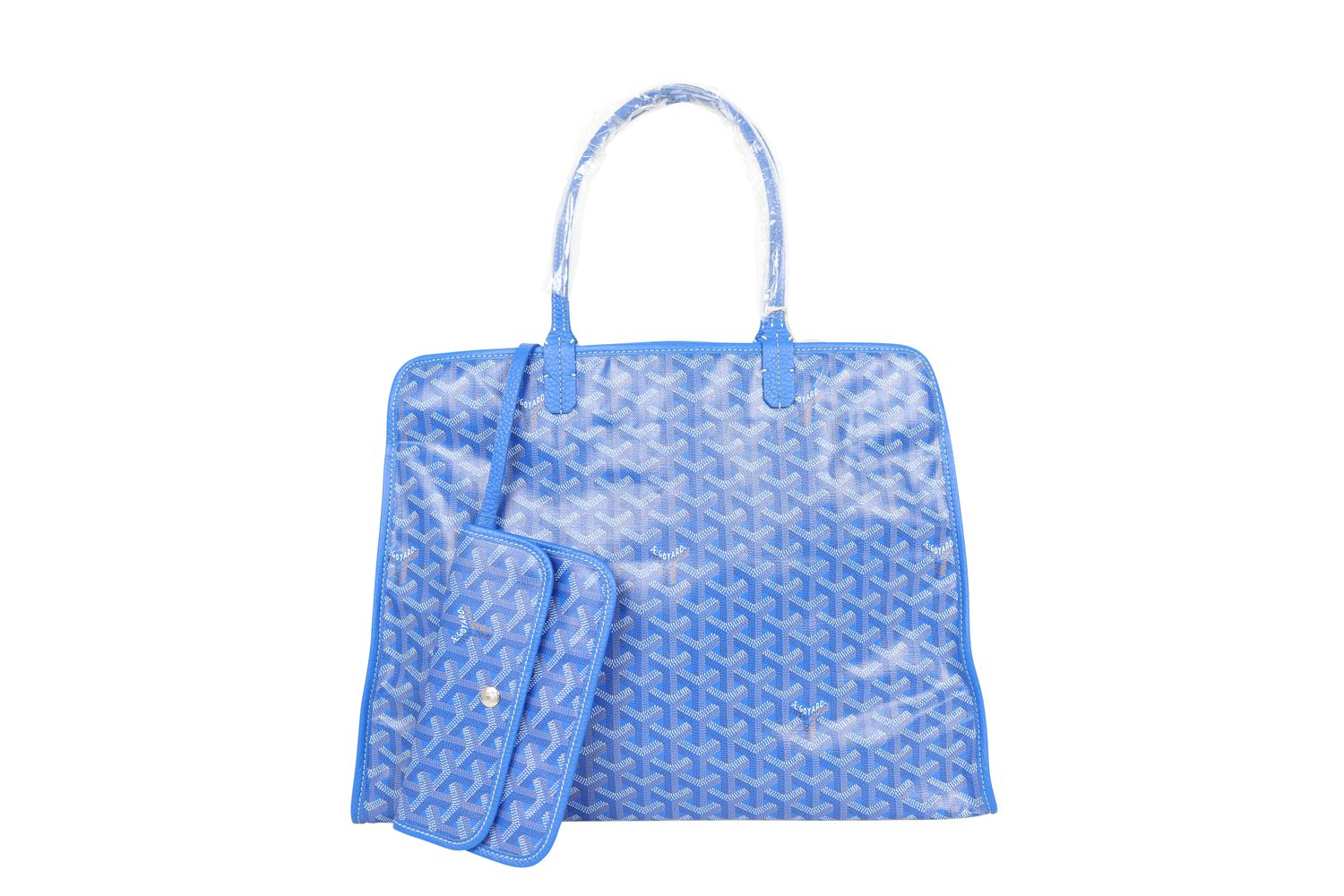 Goyard Goyard Hardy Pet Carrier PM Bag, Blue Goyardine Canvas and Leather, New in Dustbag WA001