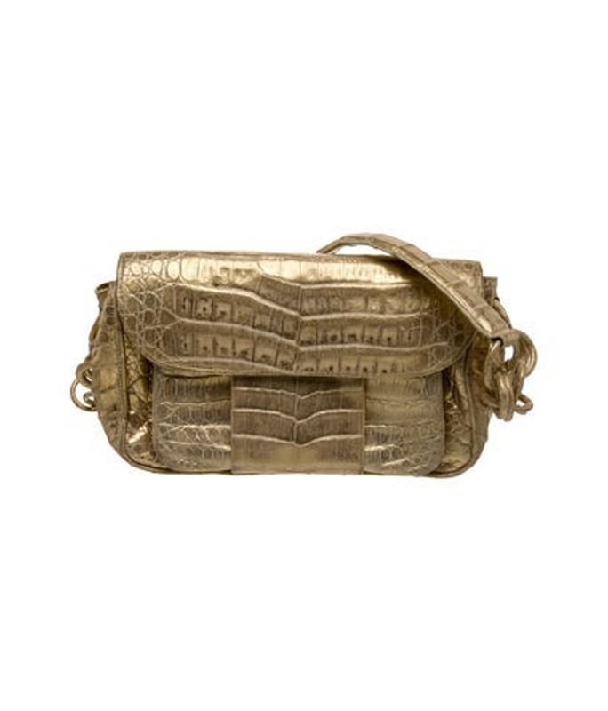 Nancy Gonzalez Gonzalez Embossed Leather Shoulder Bag