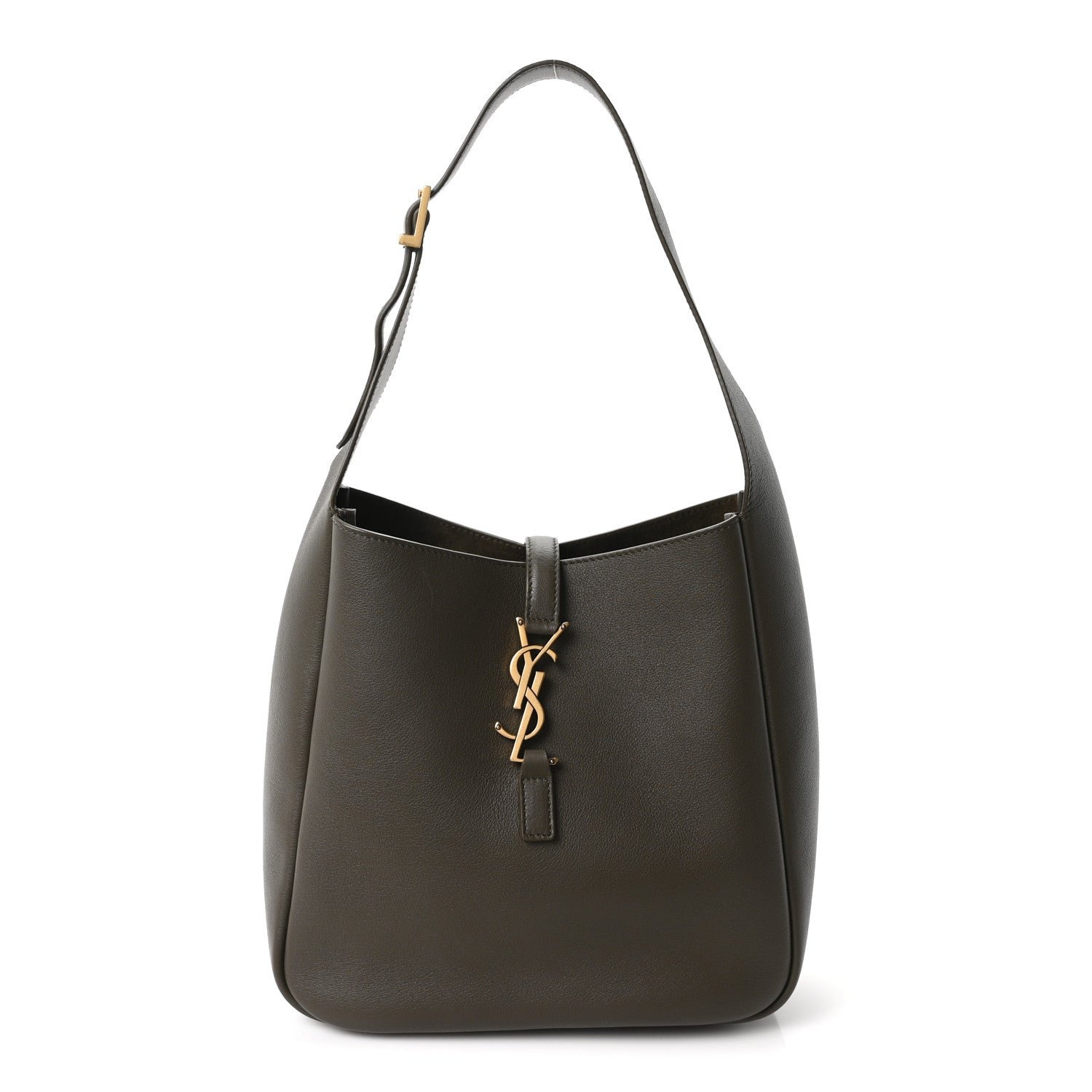 Saint Laurent Smooth Calfskin Small Le 5 A 7 Soft Hobo Light Musk