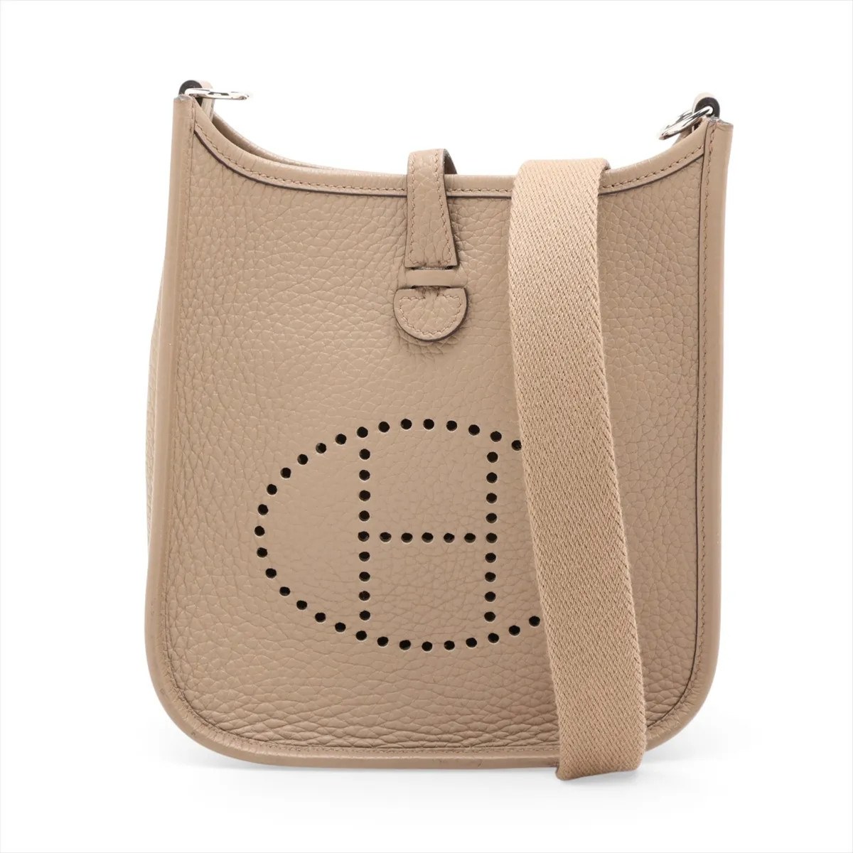 Hermès evelyn 16 TPM Amazon Taurillon Clemence beige malfa Silver Metal Fittings