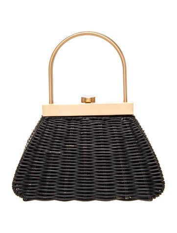 Wicker Top Handle Bag