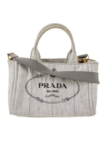 Prada Enameled Metal Triangle Top Handle Bag