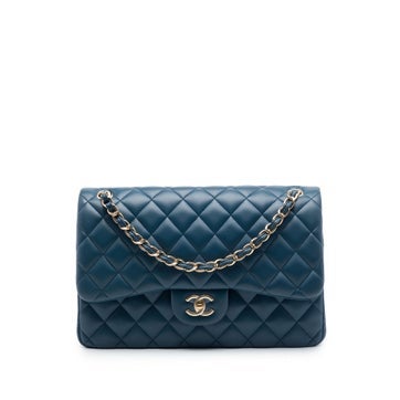 Jumbo Classic Lambskin Double Flap