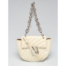 Chloe Chloe White Quilted Leather Mini Bijou Bag	