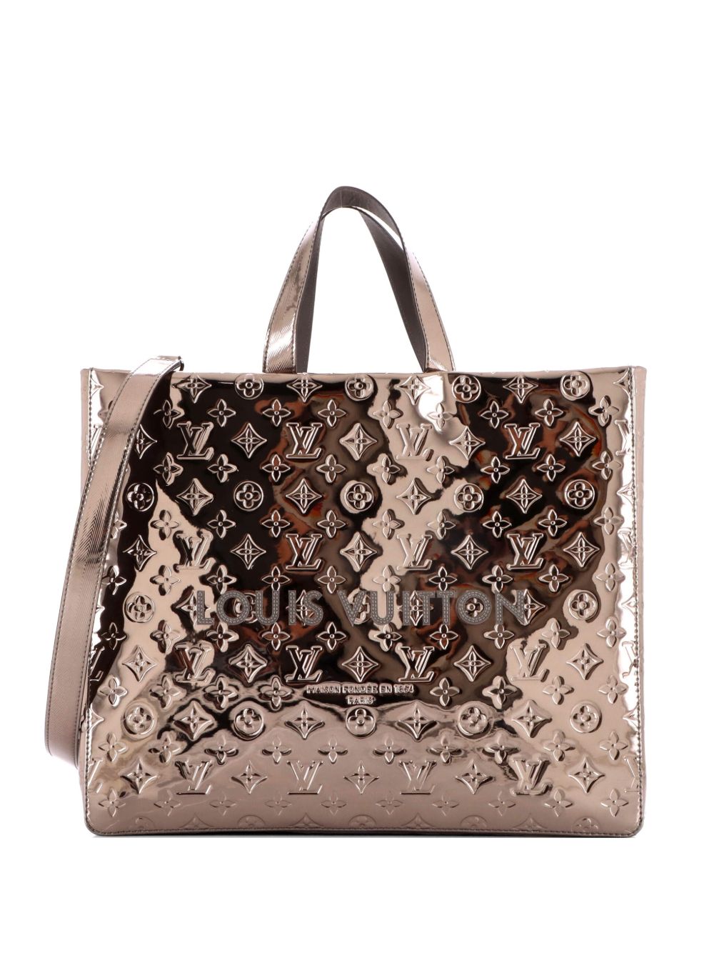 Shopper Monogram Mirror Coated Canvas MM tote bag