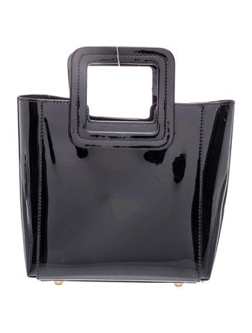 Patent Leather Top Handle Bag