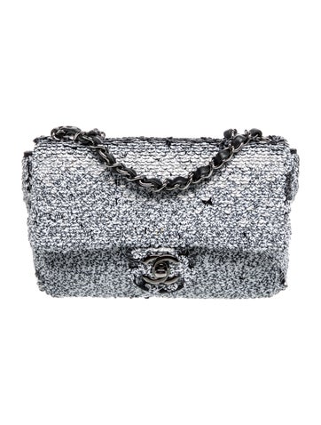 Sequins Rectangular Mini Flap Bag