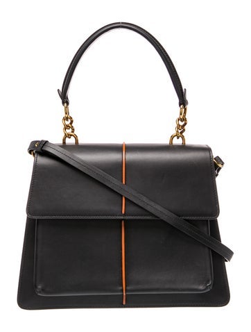 Leather Top Handle Bag