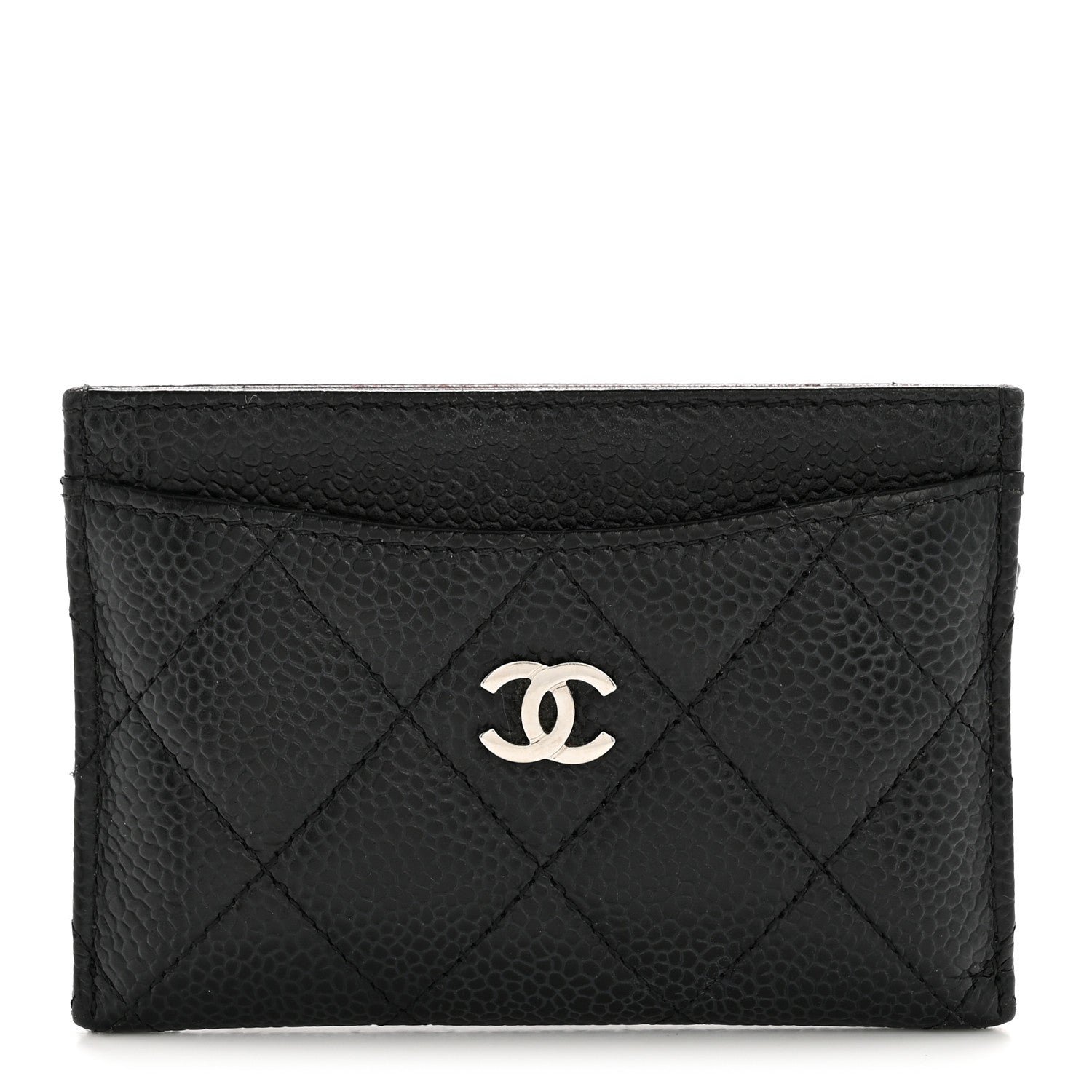 Chanel Caviar Quilted Card Holder Black