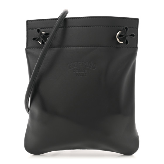 Hermes Milo Lambskin Swift Mini Aline Black