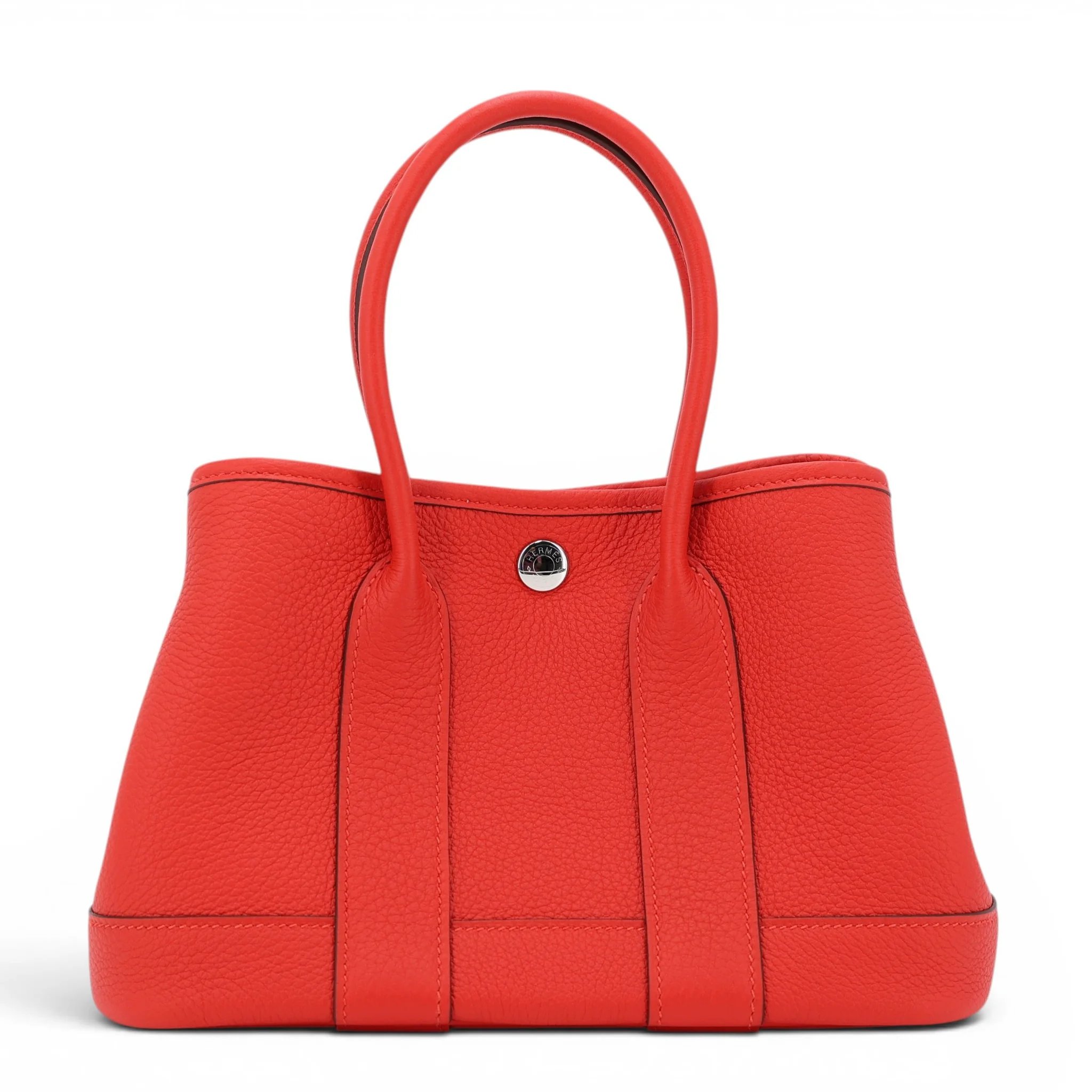 Brand New ( Rank N ) HERMÈS Neo Garden Party 23 Rouge de Coeur (S3) Togo Palladium hardware G (2026)