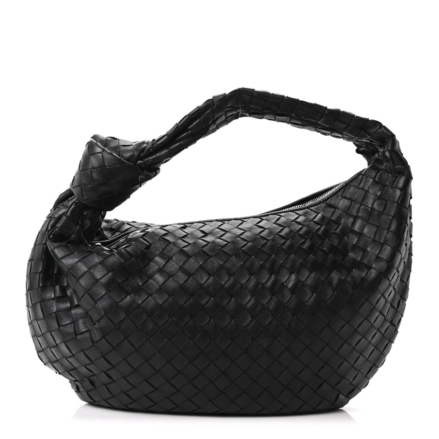 Bottega Veneta Nappa Intrecciato Teen Jodie Hobo Black