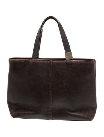 Leather Top Handle Bag