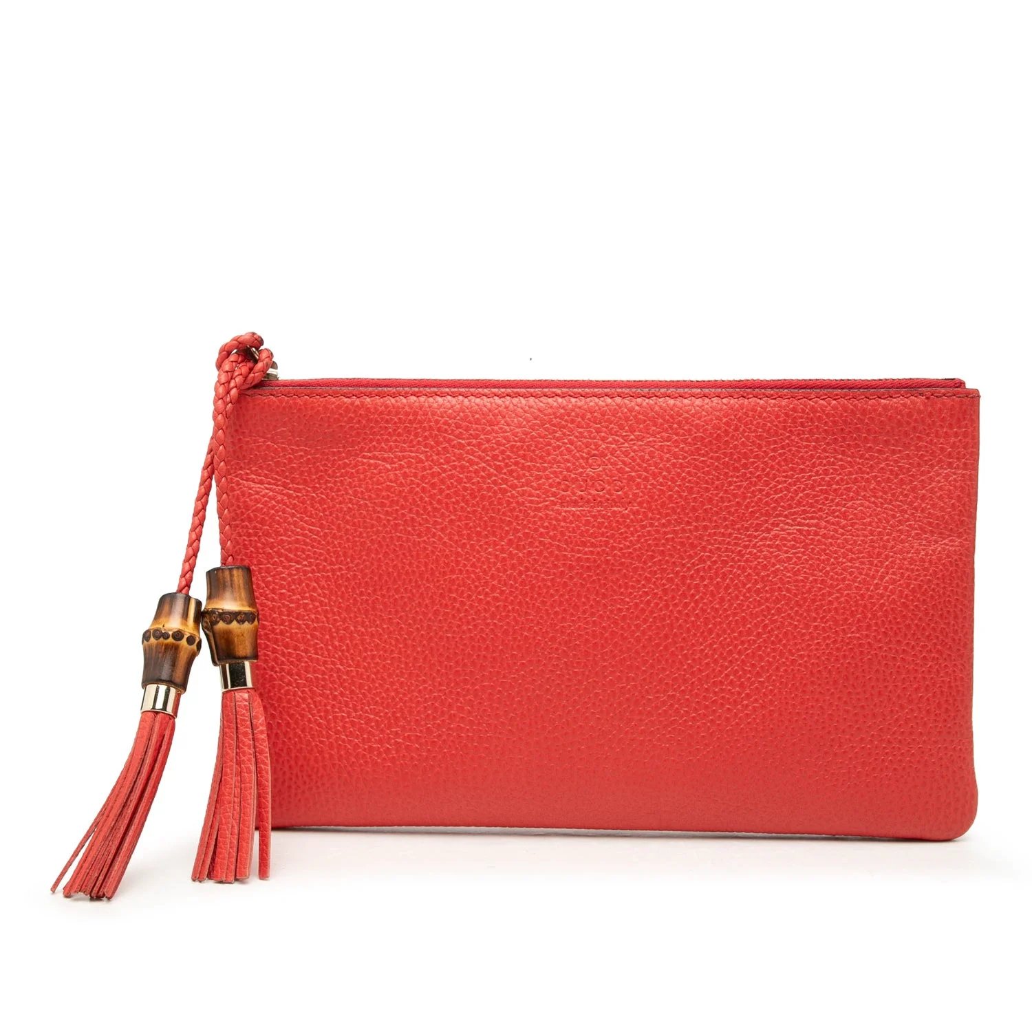 Calfskin Bamboo Clutch