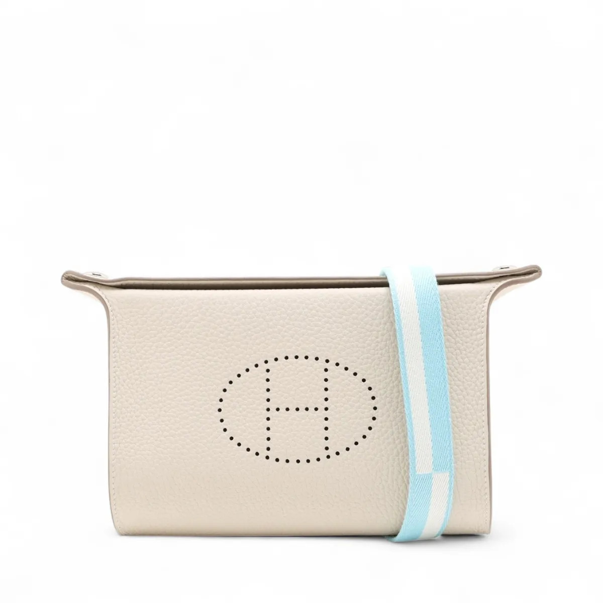 Hermès Vide Poches Togo Craie Silver Metal Fittings