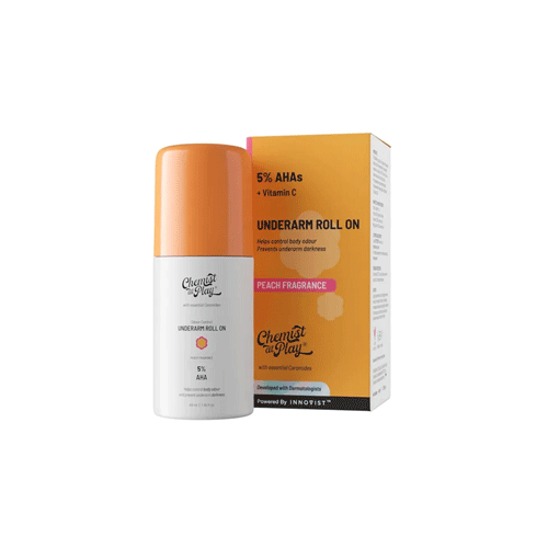 Chemist At Play Underarm Roll On 40ml - Peach •