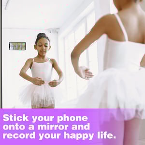 Adhesive Silicone Suction Phone Holder - Purple