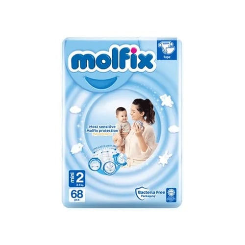 Molfix Size - 2 (Belt System) (3-6kg) 68pcs•