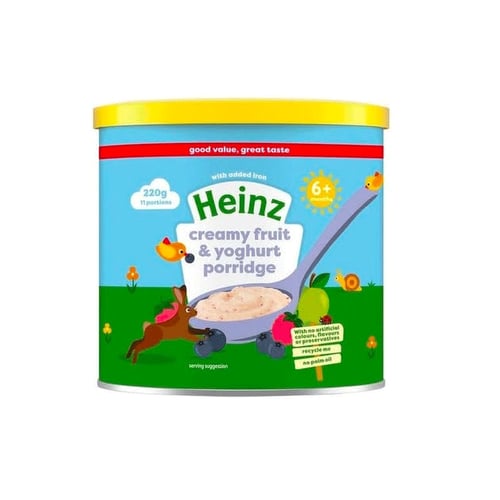 Heinz Creamy Fruit & Yoghurt Porridge (6+months) 220g•